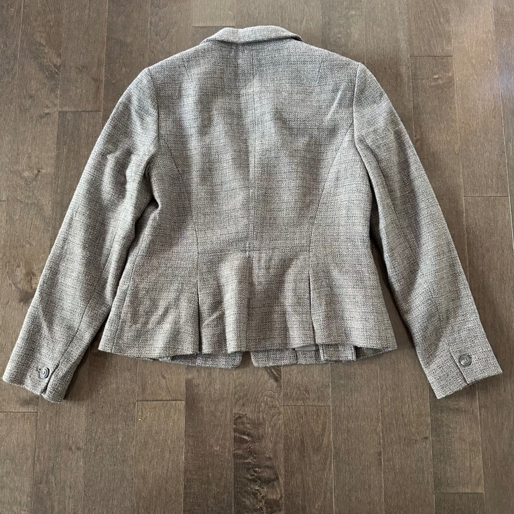 Talbots Italian Wool‎ Blazer Single Button Pleated Preppy Classic Casual Layer 4 - Picture 6 of 8